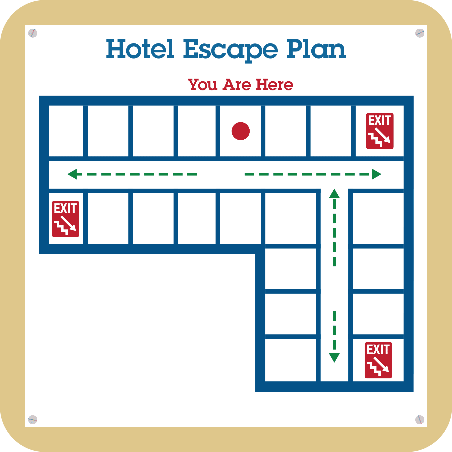 hotel escape plan