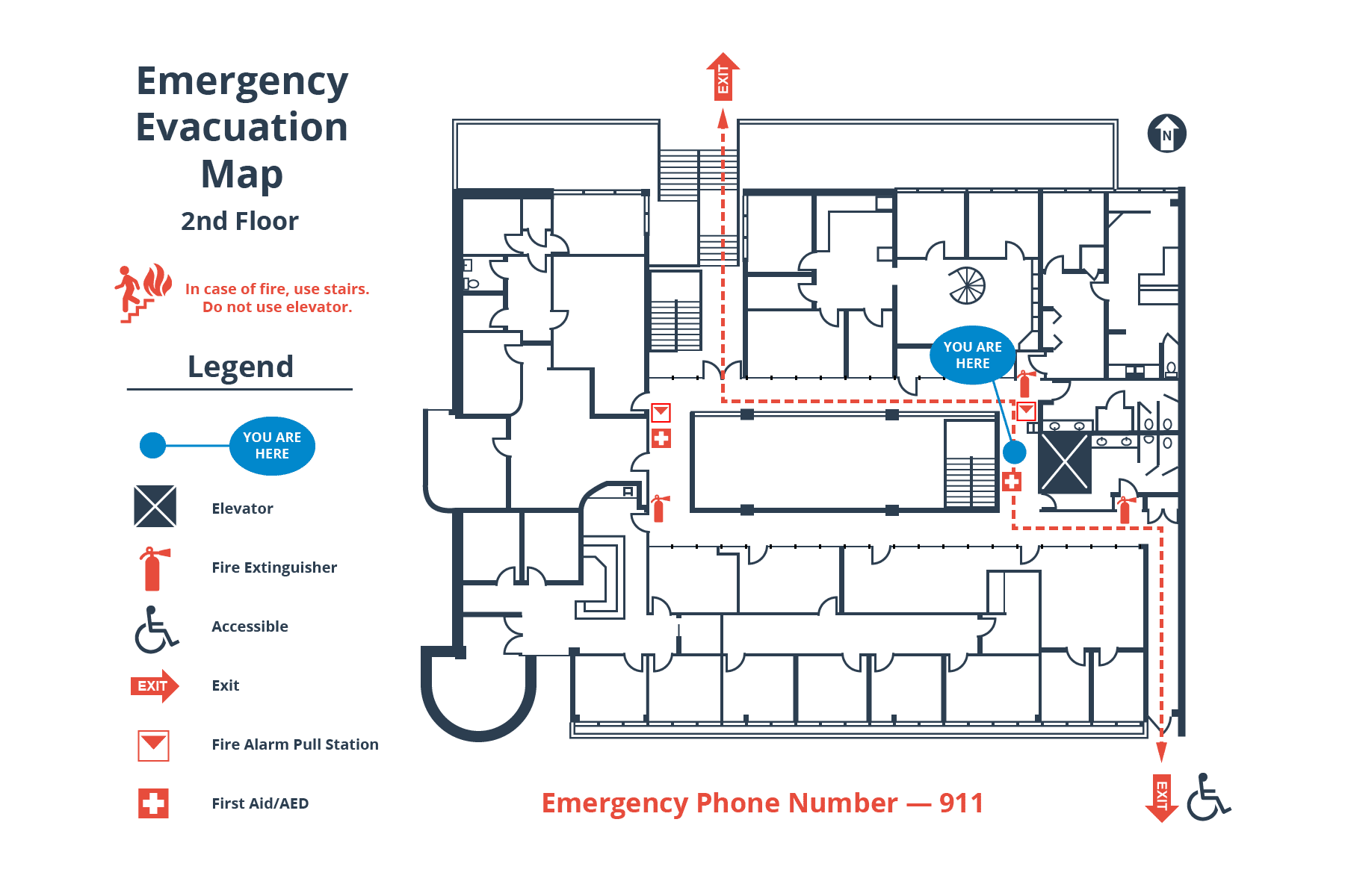 New High School Floor Plans How to Create a Simple Building Evacuation Diagram